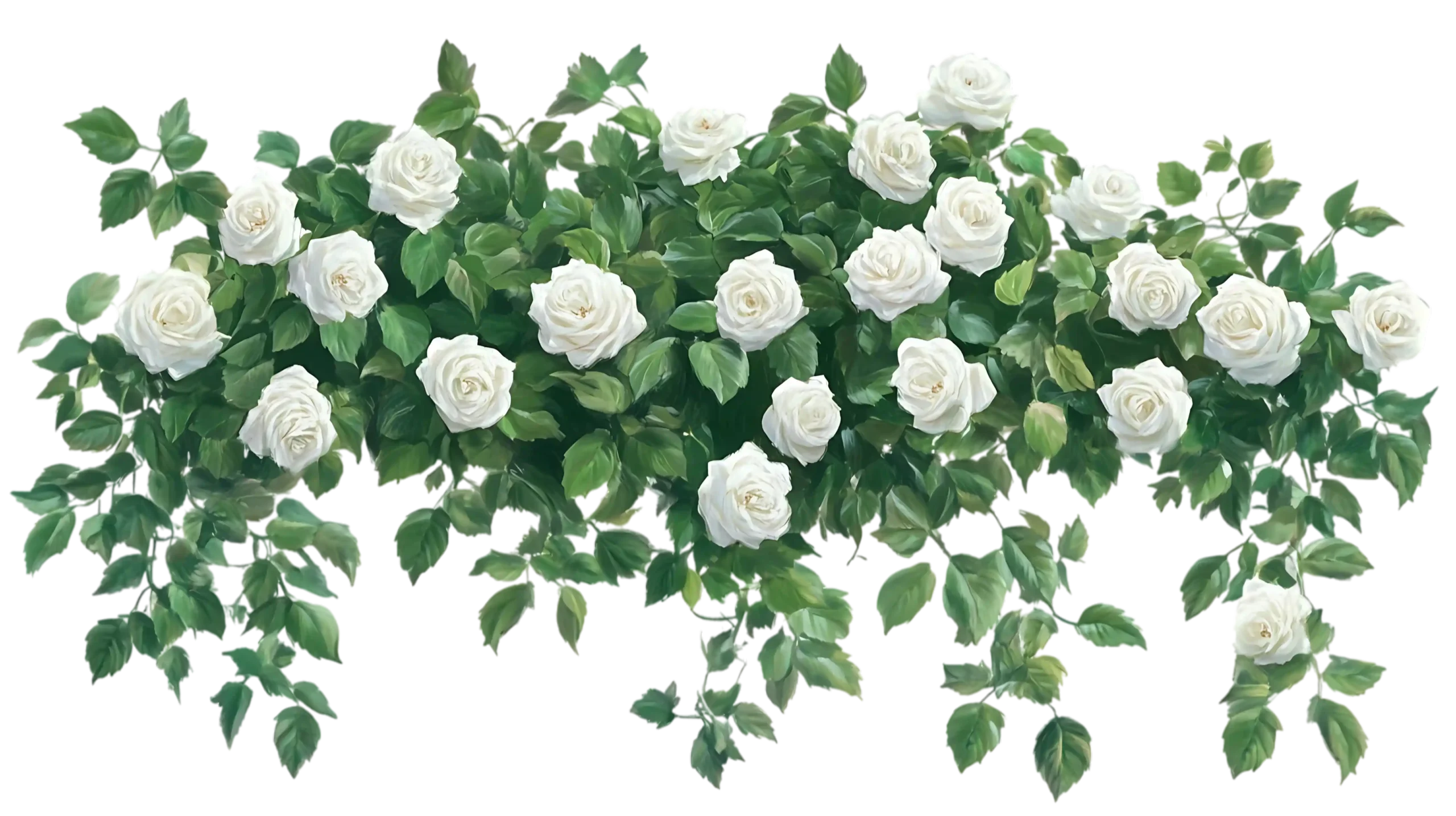 —Pngtree—white roses bouquet of garden_20181861 (1)